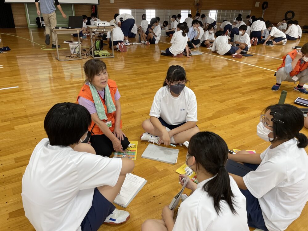 飛騨市立古川中学校 防災授業〜防災マイプロ計画シートの作成